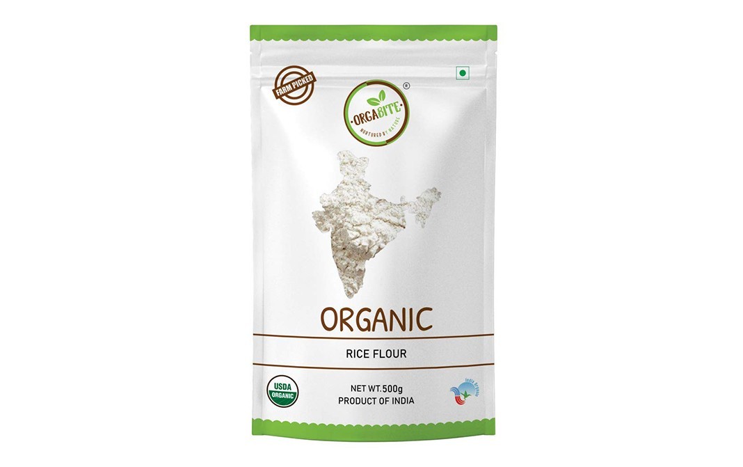 Orgabite Organic Rice Flour    Pack  500 grams